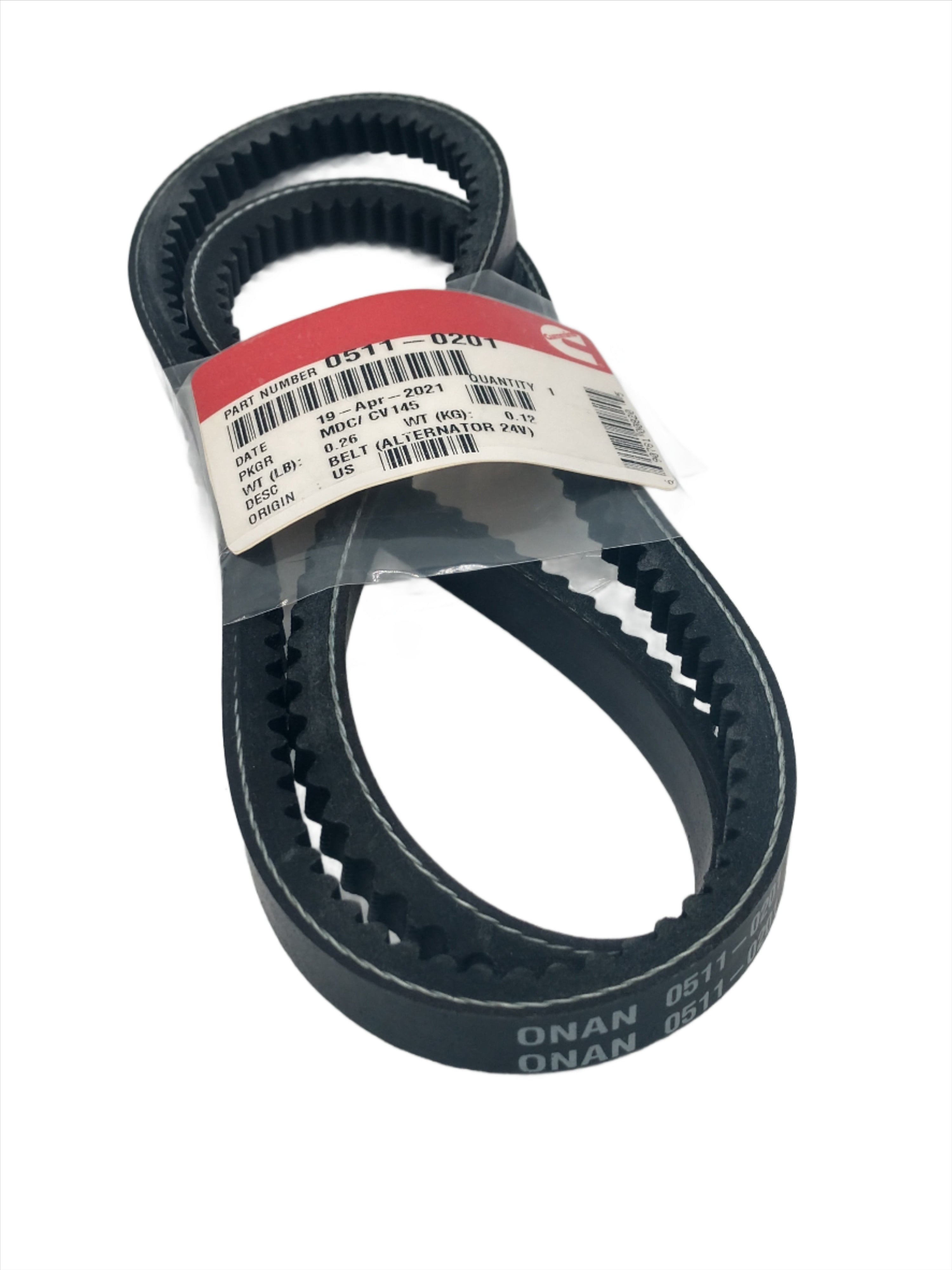 BELT (ALTERNATOR 24V) - ONAN | Marine Diesel Generator Belts